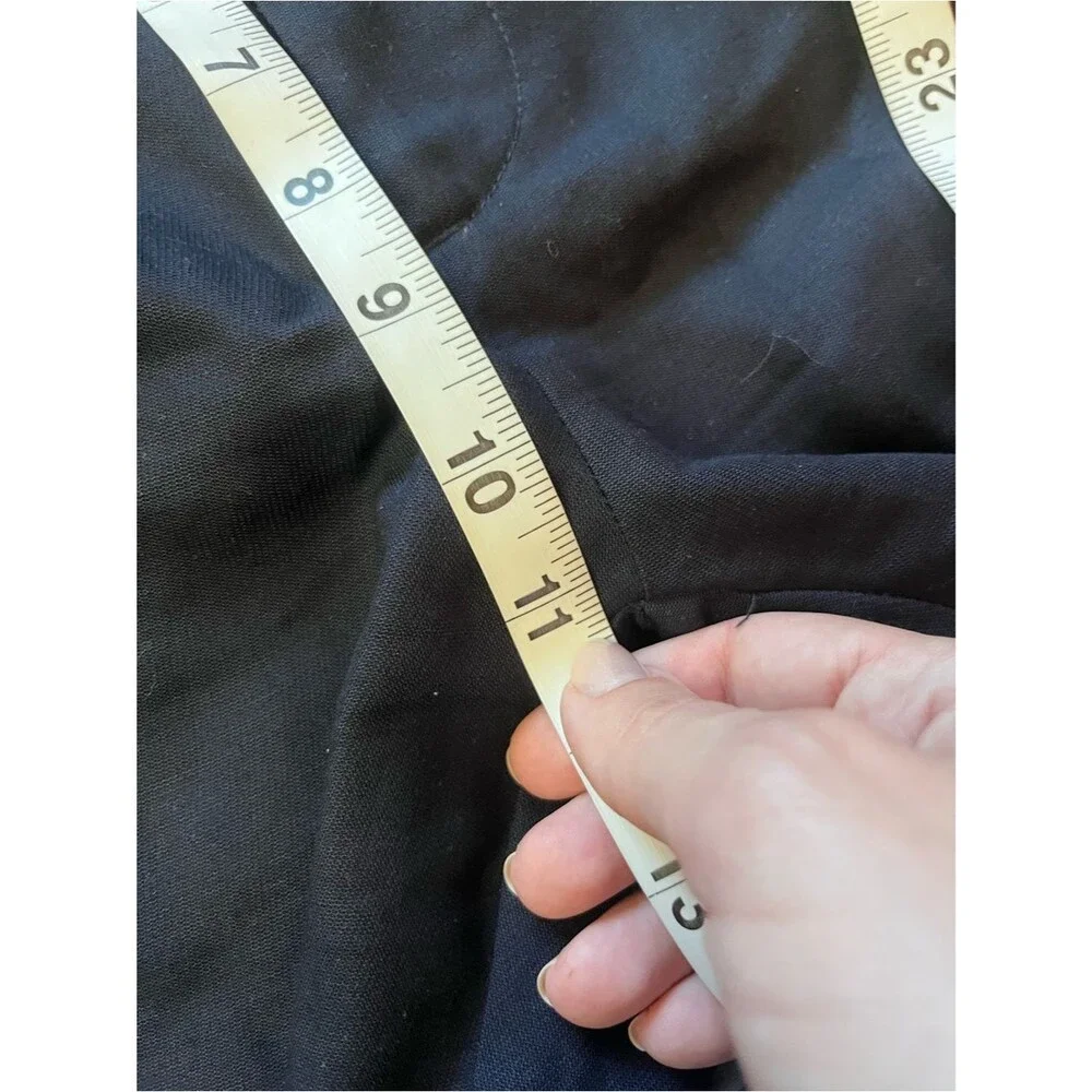 Zara Navy Lyocell Linen Classic Tailored Career Dress Pants Size 29